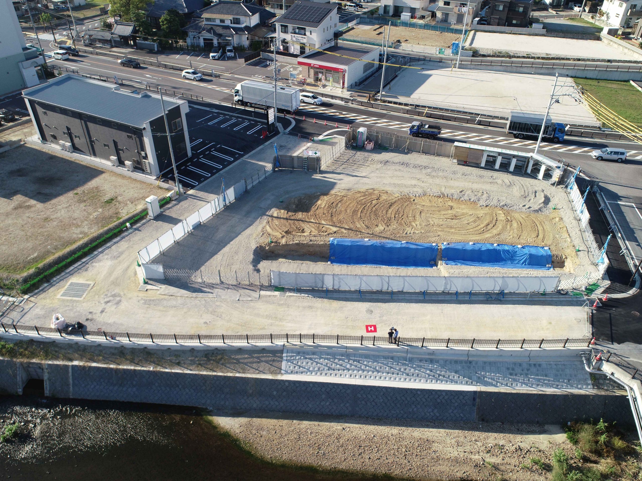 豊田土橋土地区画整理事業　 逢妻男川護岸整備工事